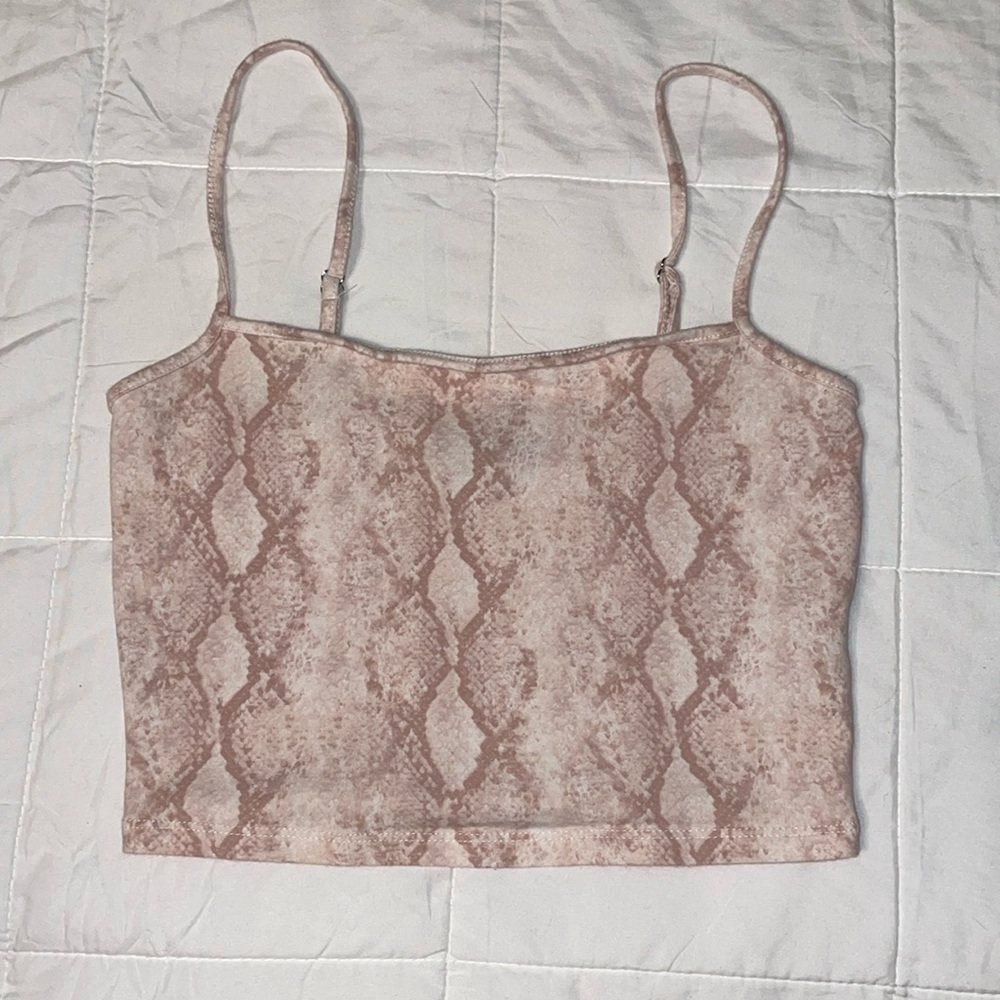 forever 21 snakeskin cami